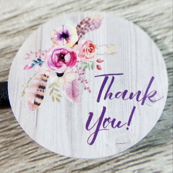 8/$20 100ct Thank You Stickers Round 1" Labels - Picture 1 of 4